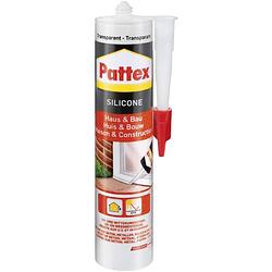 Foto van Pattex haus & bau siliconenkit kleur (specifiek): transparant 300 ml