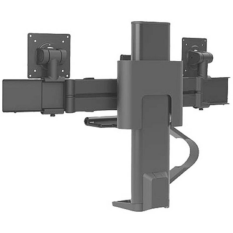 Foto van Ergotron trace™ monitor-tafelbeugel 2-voudig 53,3 cm (21) - 68,6 cm (27) draaibaar, in hoogte verstelbaar, kantelbaar, zwenkbaar