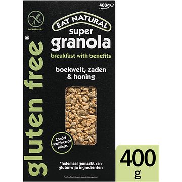 Foto van Eat natural super granola boekweit, zaden & honing 400g bij jumbo