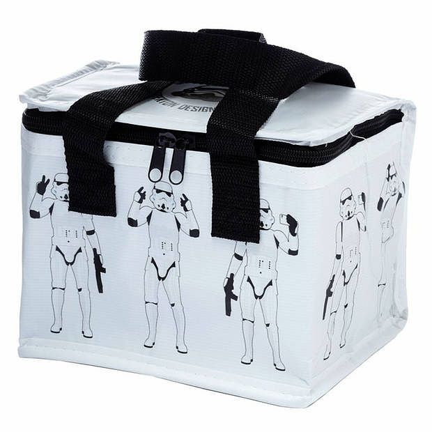 Foto van Kleine lunch koeltas - stormtrooper print - 21 x 16 x 14 cm - 4,7 liter - koeltas