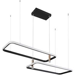 Foto van Industriële hanglamp coco - l:101.5cm - led - metaal - zwart