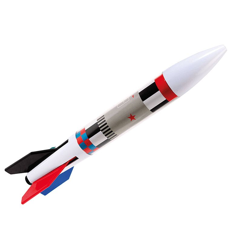 Foto van I-total 4-kleurenpen rocket 14 cm wit/rood/zwart