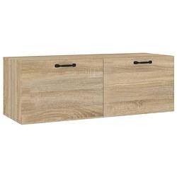 Foto van Vidaxl wandkast 100x36,5x35 cm bewerkt hout sonoma eikenkleurig