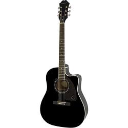 Foto van Epiphone j-45 ec studio ebony elektrisch-akoestische westerngitaar