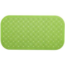 Foto van Msv douche/bad anti-slip mat badkamer - rubber - limegroen - 36 x 76 cm - badmatjes