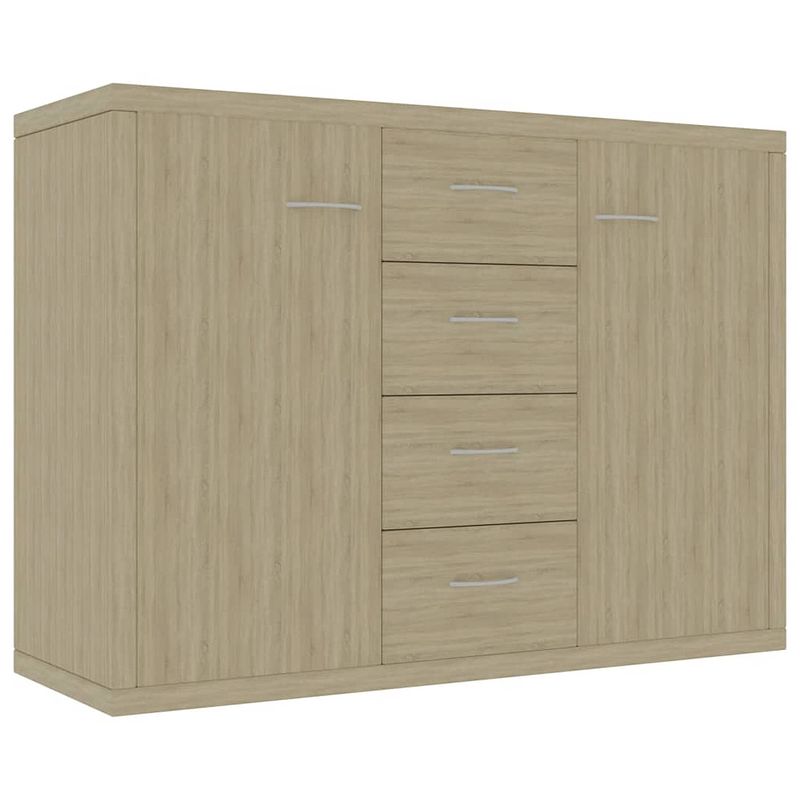 Foto van Vidaxl dressoir 88x30x65 cm spaanplaat sonoma eikenkleurig