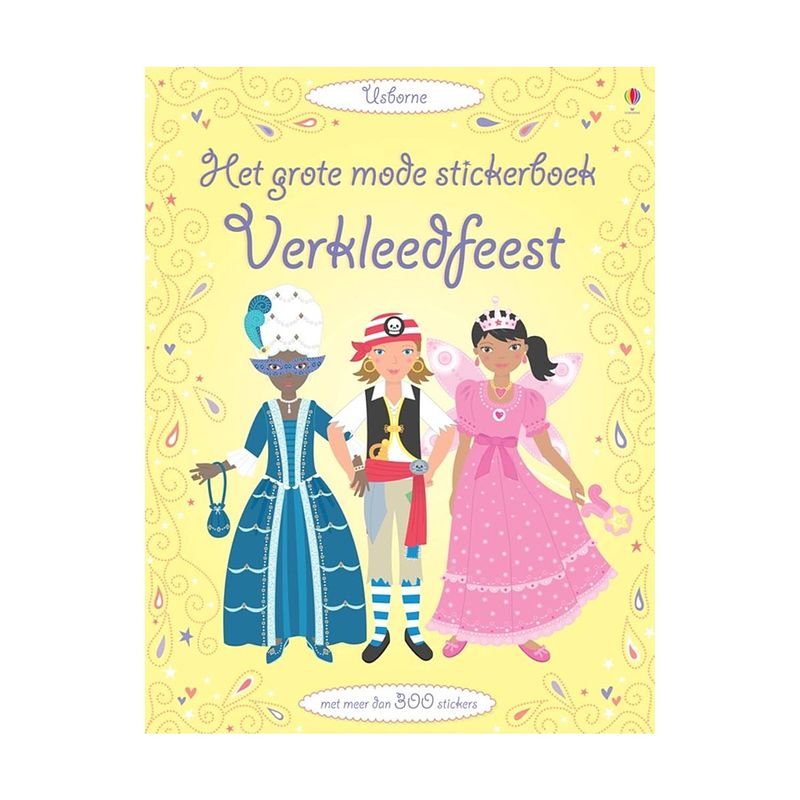 Foto van Usborne het grote mode stickerboek: verkleedfeest. 4+