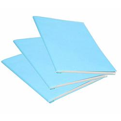 Foto van 3x rol kraft kaftpapier lichtblauw 200 x 70 cm - kaftpapier