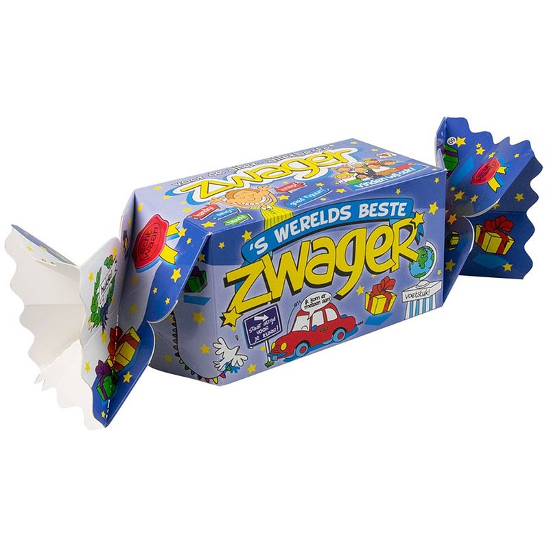 Foto van Paper dreams cadeauverpakking zwager 20 cm karton blauw