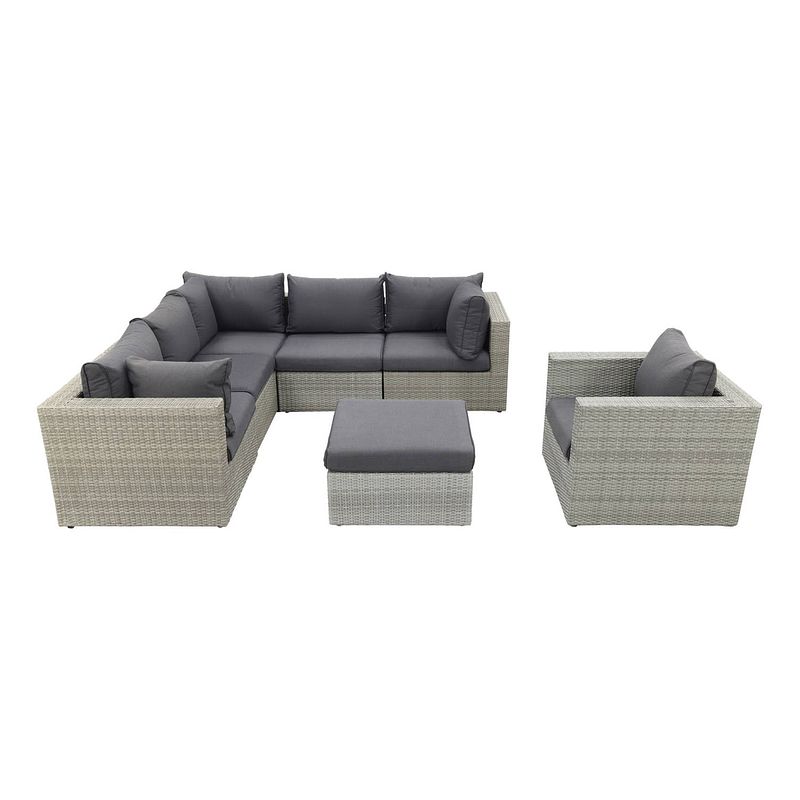 Foto van Suns parma loungeset - inclusief loungestoel - white grey