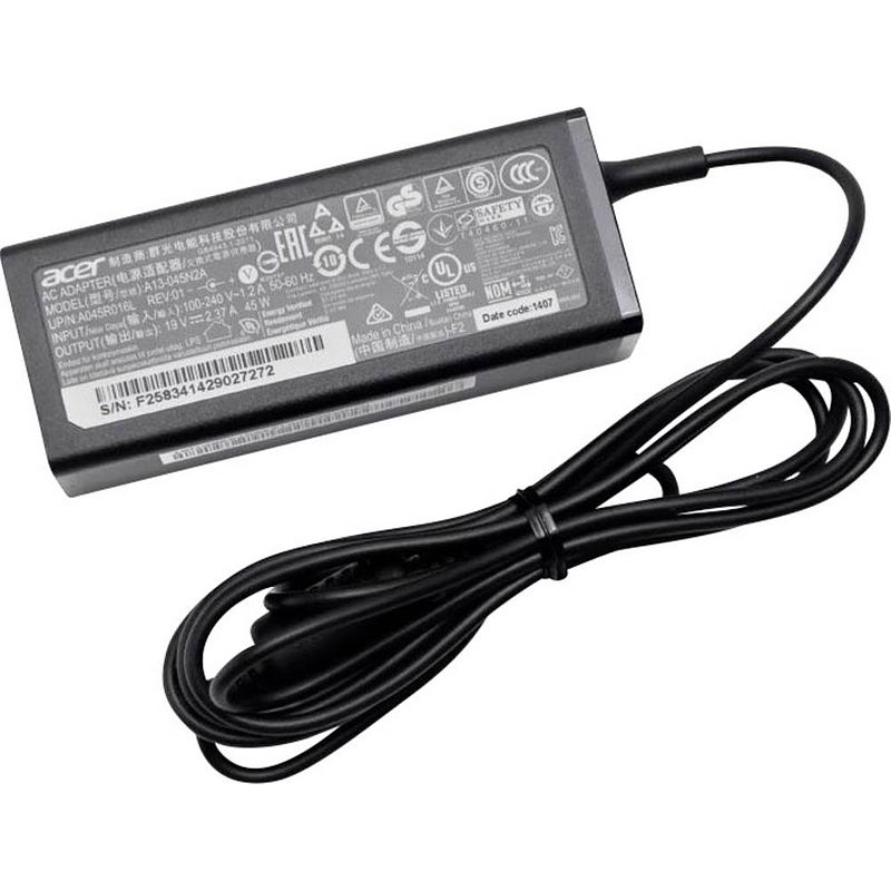 Foto van Acer kp.0450h.001 laptop netvoeding 45 w 19 v/dc 2.37 a