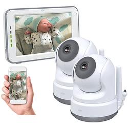 Foto van Elro bc3000-2 babyfoon royale - met 12,7 cm touchscreen monitor hd- & app - met extra camera