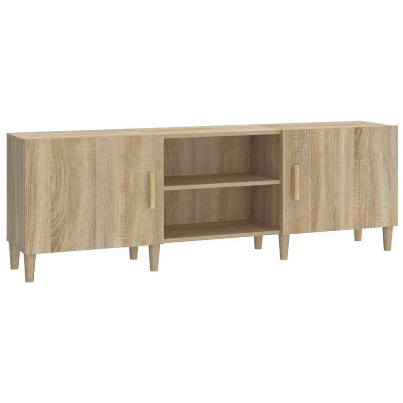 Foto van The living store tv-kast sonoma eiken - 150x30x50 cm - ruime opbergruimte