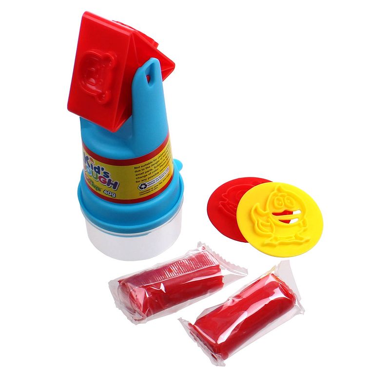 Foto van Lg-imports kid's dough stamp 'sn's roller 5-delige kleiset rood