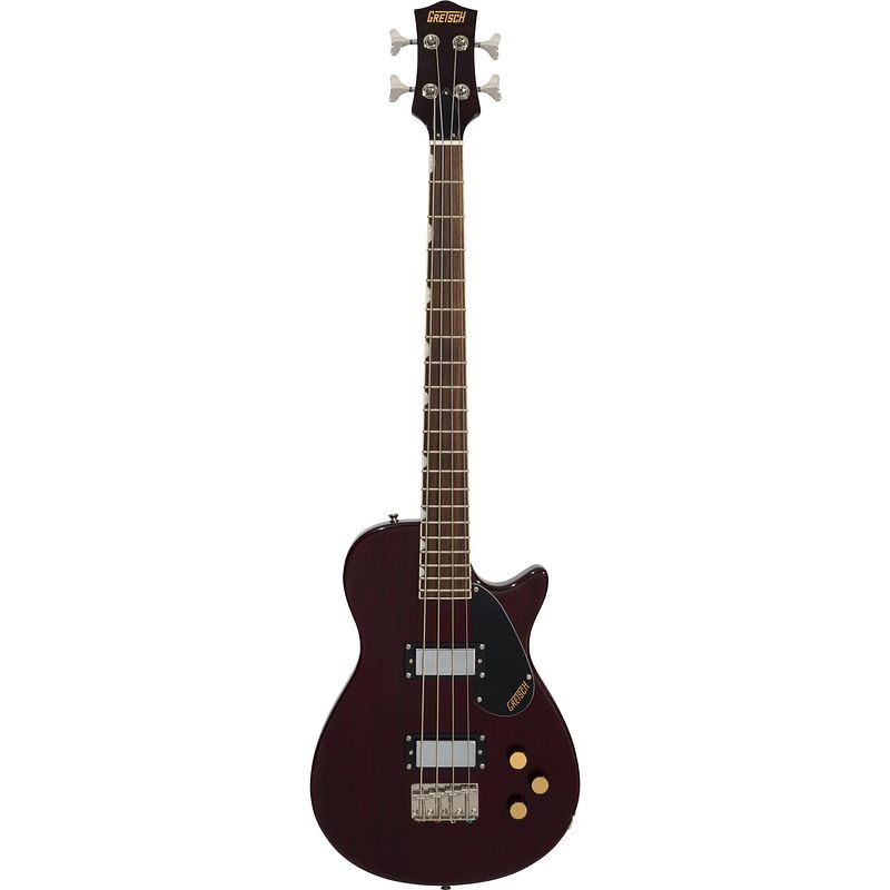 Foto van Gretsch streamliner jet club bass single-cut walnut stain elektrische basgitaar