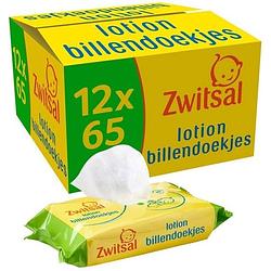 Foto van Zwitsal - billendoekjes lotion - 12 x 65 - 780 babydoekjes