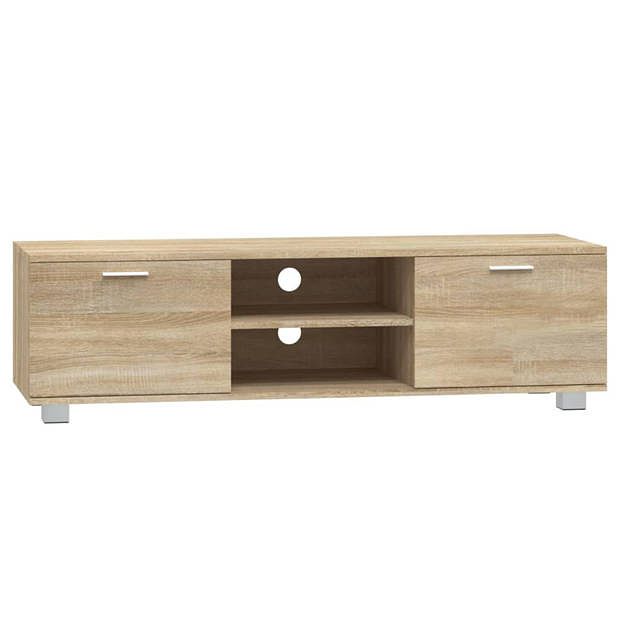 Foto van Vidaxl tv-meubel 140x40,5x35 cm bewerkt hout sonoma eikenkleurig