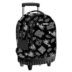 Foto van Arditex trolley-rugzak fortnite 30 liter polyester zwart/wit