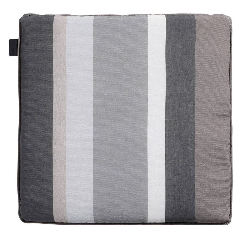 Foto van Madison zitkussen universeel - stripe grey - 50x50 - grijs