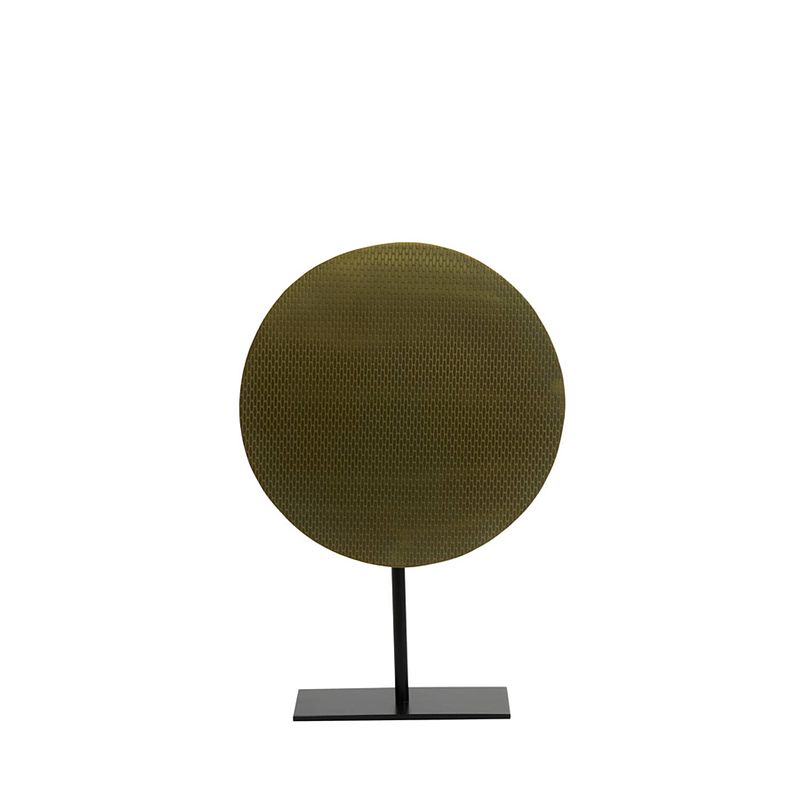 Foto van Light&living ornament op voet 30x10x43 cm rasim licht goud+zwart