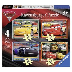 Foto van Ravensburger puzzel disney 4-in-1 cars 3 let's race! - 12 + 16 + 20 + 24 stukjes