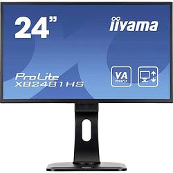 Foto van Iiyama prolite xb2481hs-b1 led-monitor 59.9 cm (23.6 inch) energielabel f (a - g) 1920 x 1080 pixel full hd 6 ms vga, dvi, hdmi va led