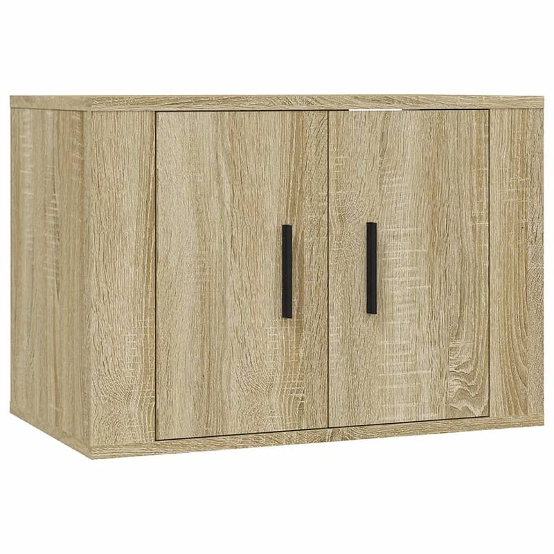 Foto van The living store wandmeubel tv-kast - sonoma eiken - 57 x 34.5 x 40 cm (b x d x h)