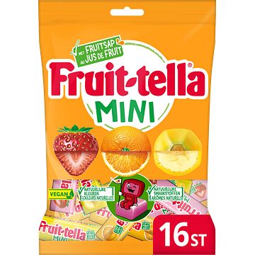 Foto van Fruittella mini uitdeel snoep snoepmix zak 203g bij jumbo