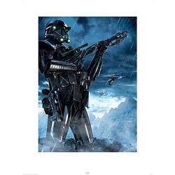 Foto van Pyramid star wars rogue one death trooper rain kunstdruk 60x80cm