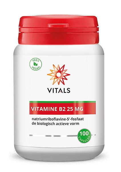 Foto van Vitals vitamine b2 25mg capsules