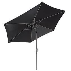 Foto van Goodvibes - kantelbare stalen parasol, 200 cm - zwart