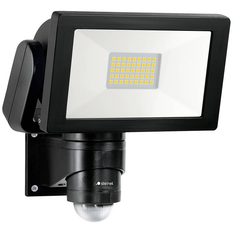 Foto van Steinel ls 300 s sw 067571 led-buitenschijnwerper met bewegingsmelder energielabel: f (a - g) 29.5 w