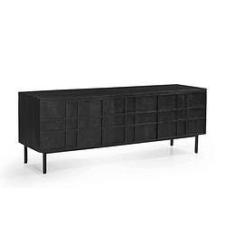 Foto van Giga meubel tv-meubel zwart - mangohout - 160cm - tv-meubel koen