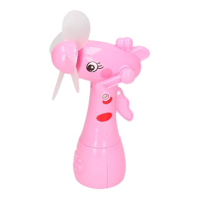 Foto van Roze waterspray ventilator giraffe 15 cm voor kinderen - ventilatoren