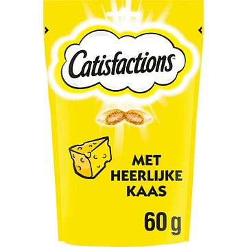 Foto van Catisfactions kattensnacks kaas 60g bij jumbo