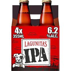 Foto van Lagunitas ipa bier fles 4 x 35, 5cl bij jumbo