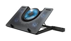 Foto van Trust gxt 1125 quno laptop cooling stand - gaming laptopstandaard zwart