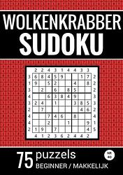 Foto van Wolkenkrabber sudoku - nr. 40 - 75 puzzels - beginner / makkelijk - sudoku puzzelboeken - paperback (9789464802443)