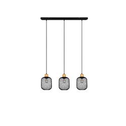 Foto van Industriële hanglamp calimero - metaal - zwart