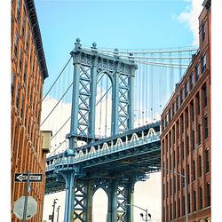 Foto van Dimex manhattan bridge vlies fotobehang 225x250cm 3-banen