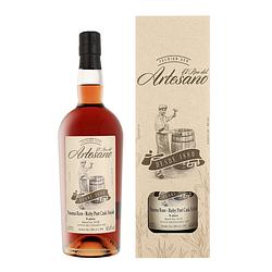 Foto van El ron del artesano 8 years ruby port cask finisch 70cl rum + giftbox