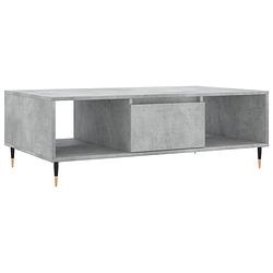 Foto van Vidaxl salontafel 104x60x35 cm bewerkt hout betongrijs