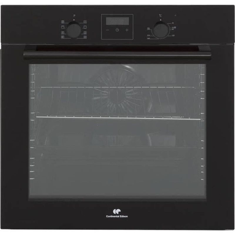 Foto van Continental edison f80cbp multifunctionele ovenkatalyse 80l - geforceerde hitte - a - digitale programmeur - zwart glas