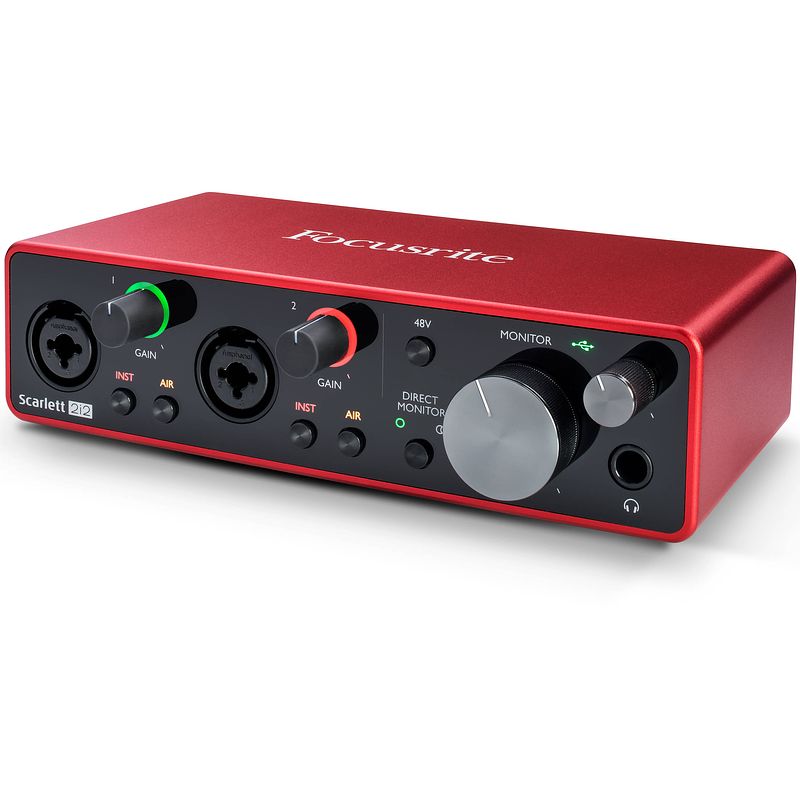 Foto van Focusrite scarlett 2i2 3rd gen 2-in, 2-out usb audio interface