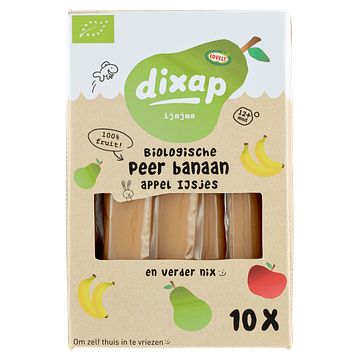 Foto van Covelt dixap biologische peer banaan appel ijsjes 400ml bij jumbo