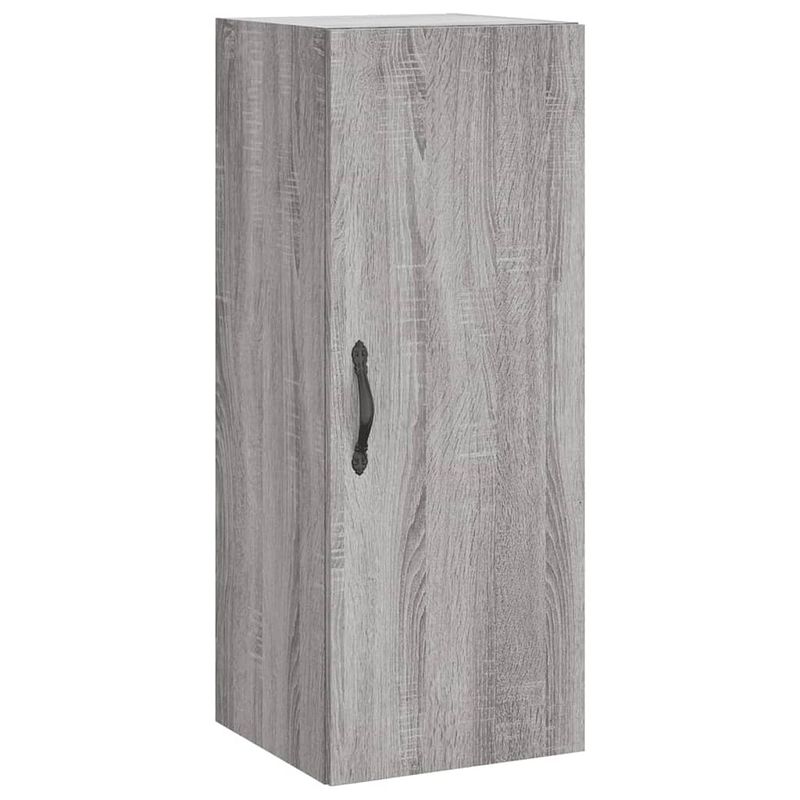 Foto van Vidaxl wandkast 34,5x34x90 cm bewerkt hout grijs sonoma eikenkleurig