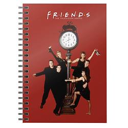 Foto van Sd toys notitieboek a5 friends 15 x 21 cm karton rood