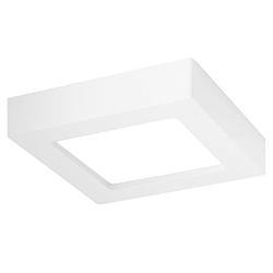 Foto van Led downlight slim pro - aigi strilo - opbouw vierkant 6w - helder/koud wit 6000k - mat wit - kunststof