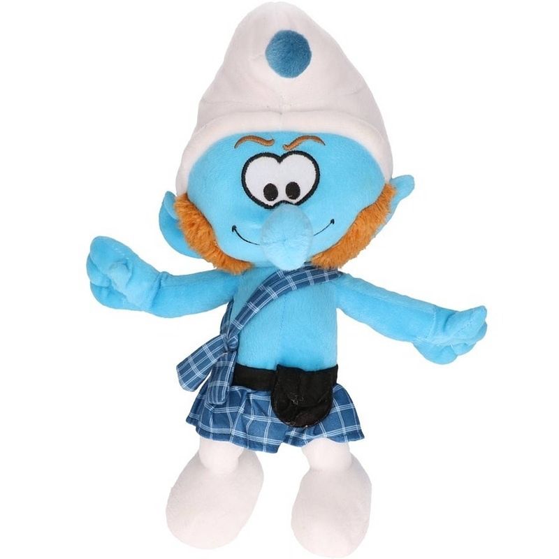 Foto van Pluche mcsmurf smurfen knuffel pop 38 cm speelgoed - knuffeldier