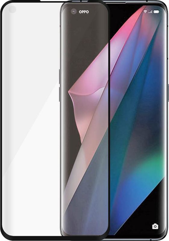 Foto van Panzerglass case friendly oppo find x3 neo / find x5 screenprotector glas zwart